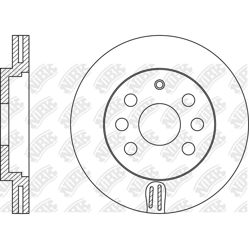 NIBK Rotor RN1110V 256mm x 23.9min