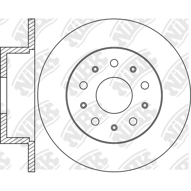 NIBK Rotor RN1118 288mm x 12min
