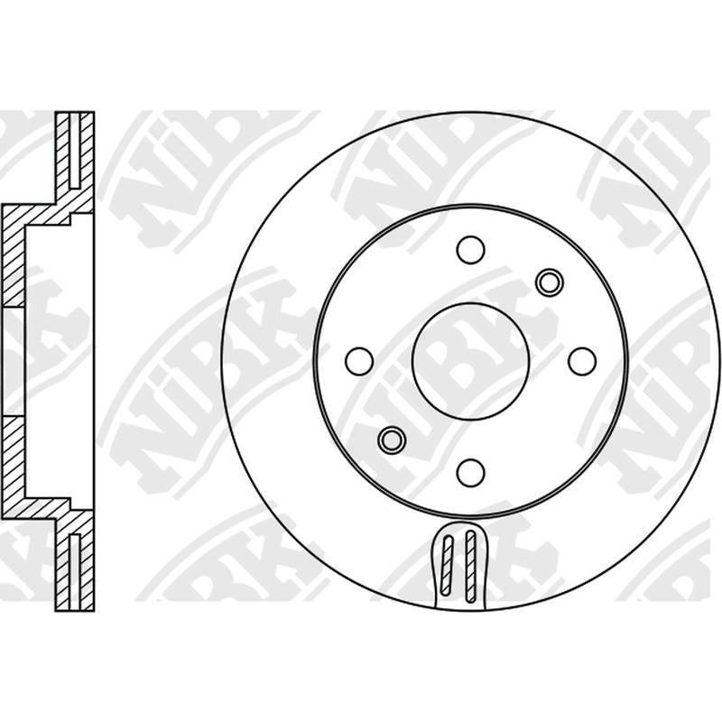 NIBK Rotor RN1127V 235mm x 18min