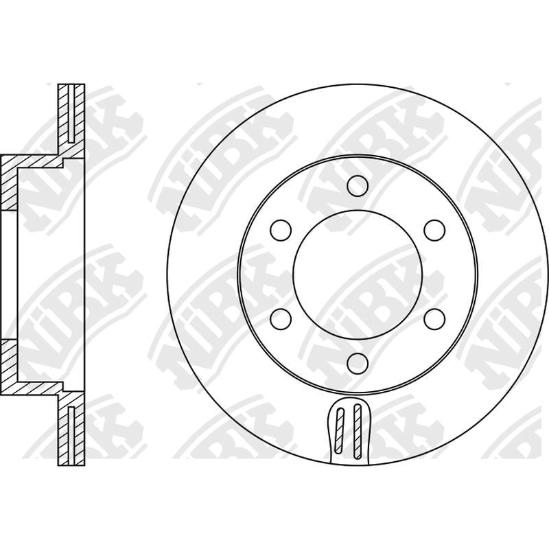 NIBK Rotor RN1128V 319mm x 21.8min