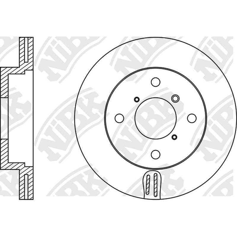 NIBK Rotor RN1129V 235mm x 20min