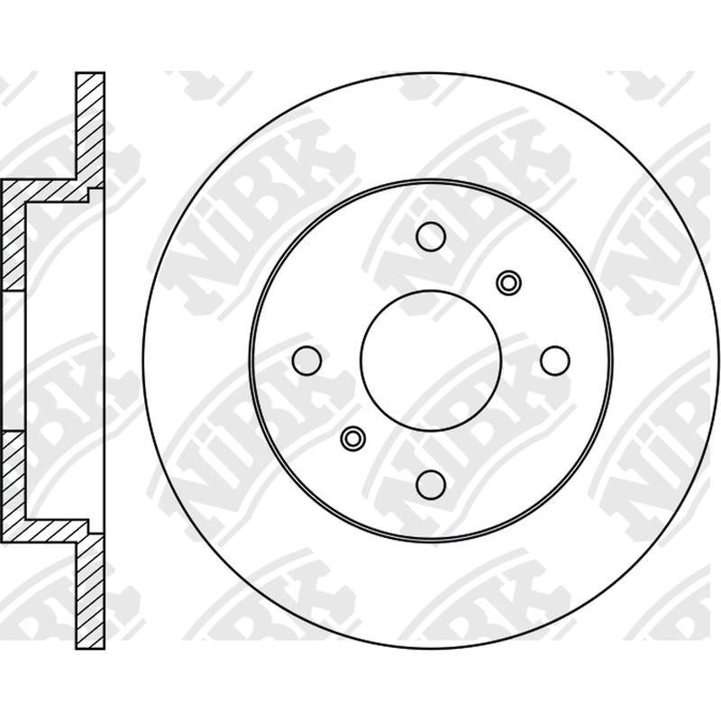 NIBK Rotor RN1131 246.5mm x 12min