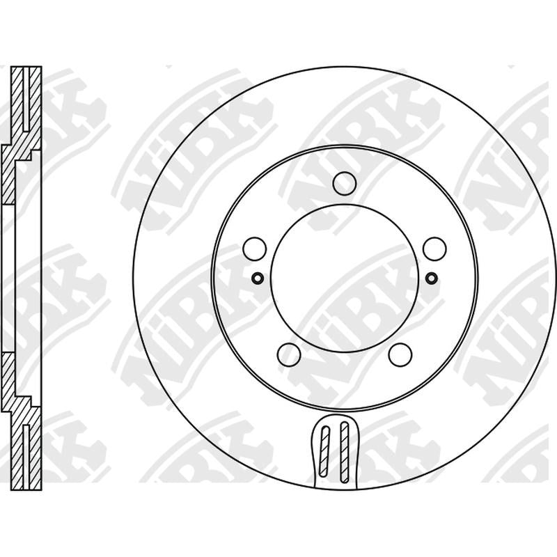 NIBK Rotor RN1140V 310mm x 22min