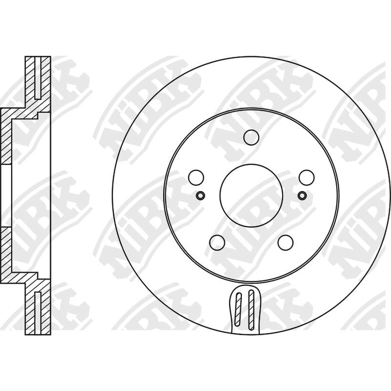 NIBK Rotor RN1143V 275mm x 25min
