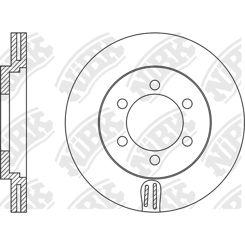 NIBK Rotor RN1145V 278mm x 24min