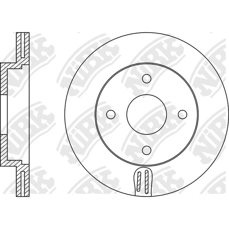 NIBK Rotor RN1146V 280mm x 22min