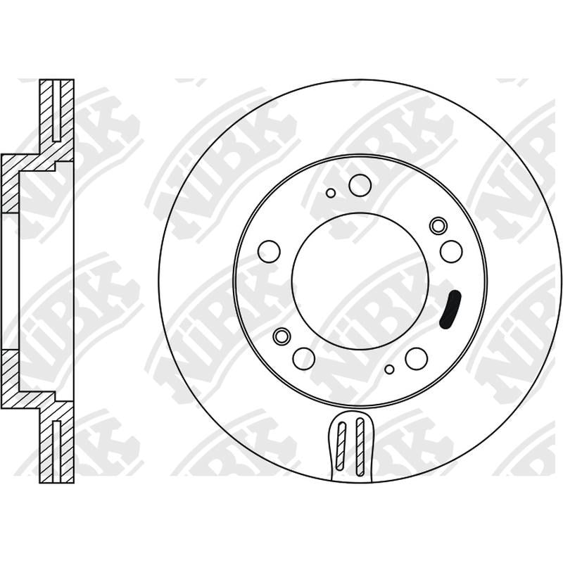 NIBK Rotor RN1148V 284mm x 24min