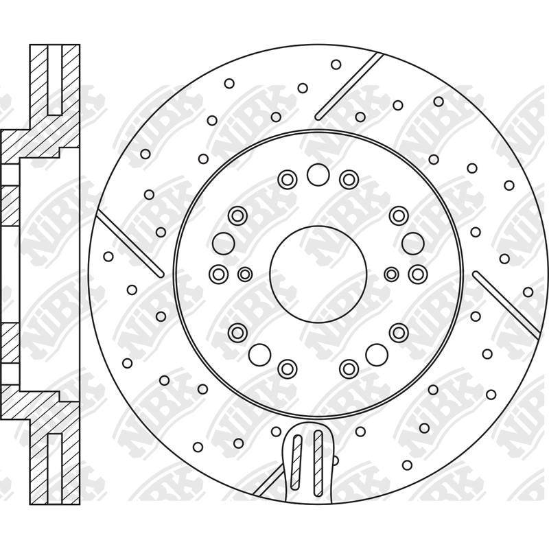 NIBK Rotor RN1150DSET 296mm x 32min