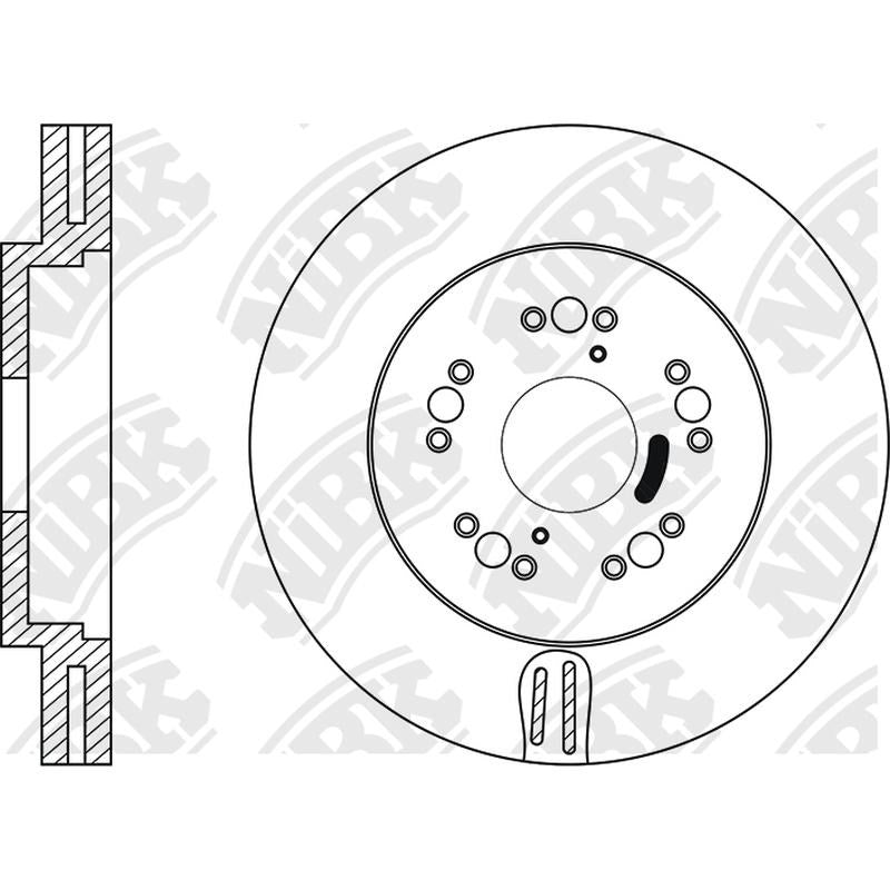 NIBK Rotor RN1150V 296mm x 32min