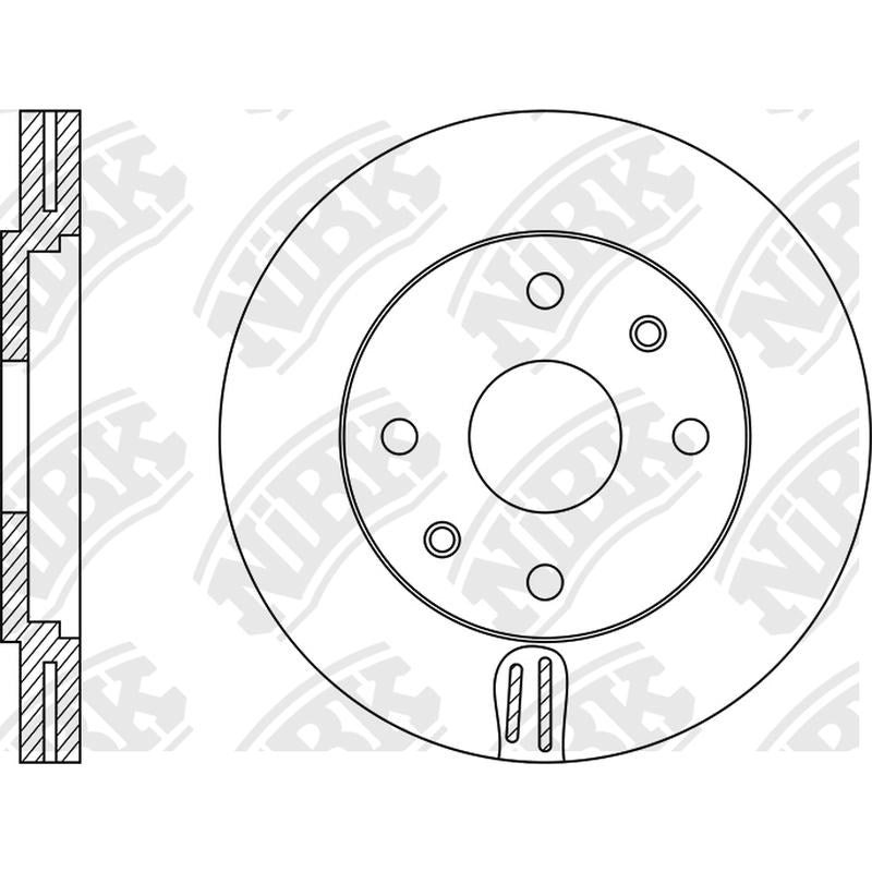 NIBK Rotor RN1151V 283mm x 26min