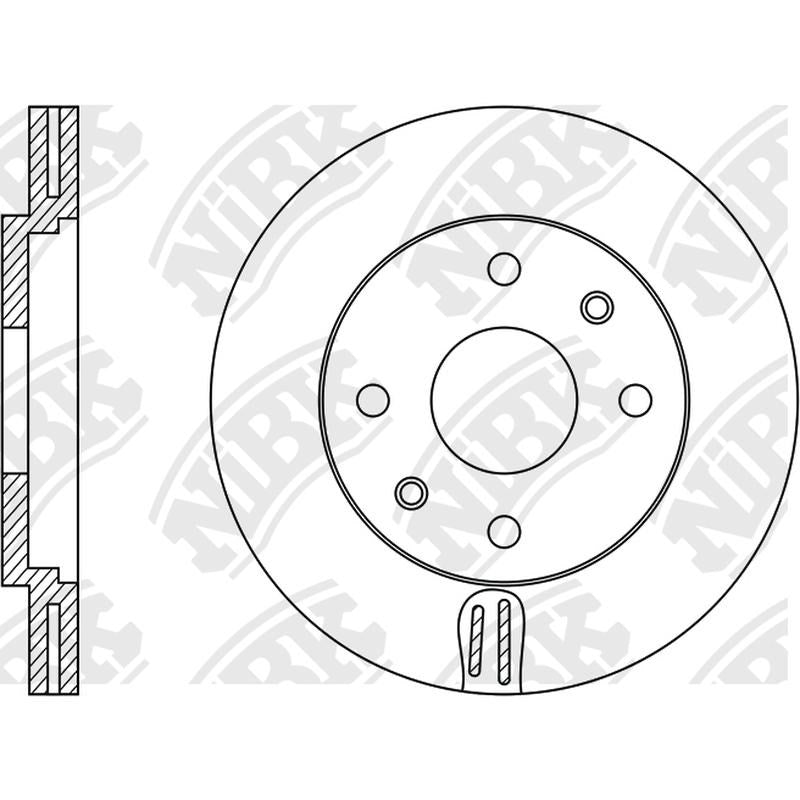 NIBK Rotor RN1152V 266mm x 22min