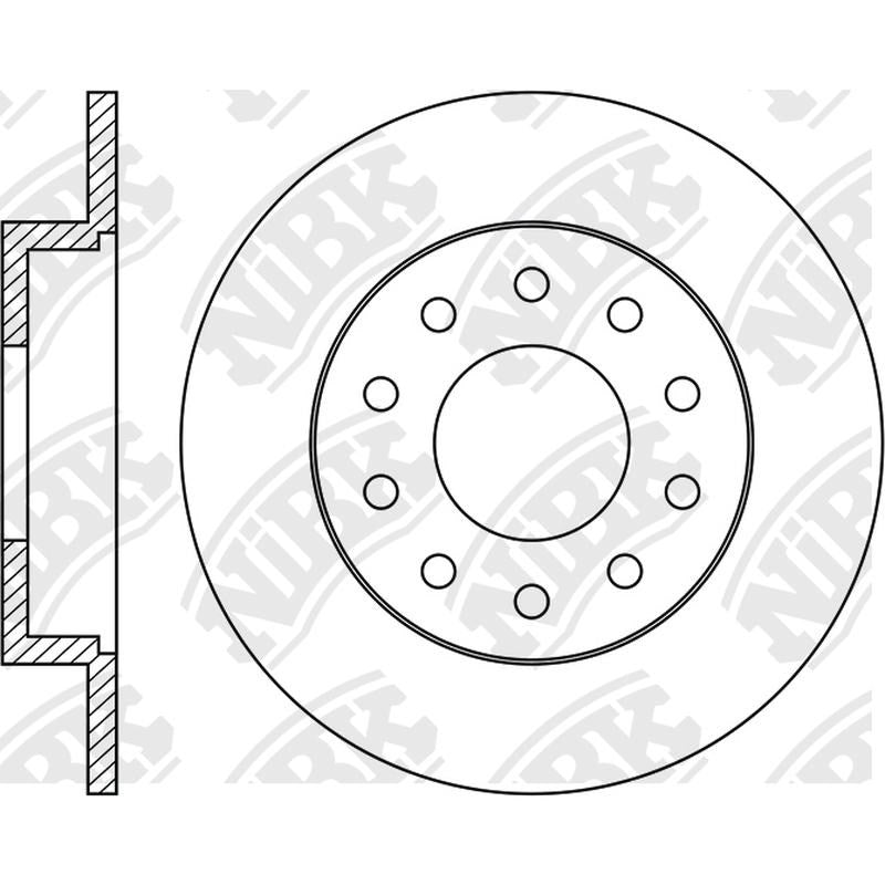 NIBK Rotor RN1153 245mm x 9.9min