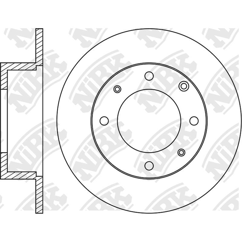 NIBK Rotor RN1158 262mm x 10min