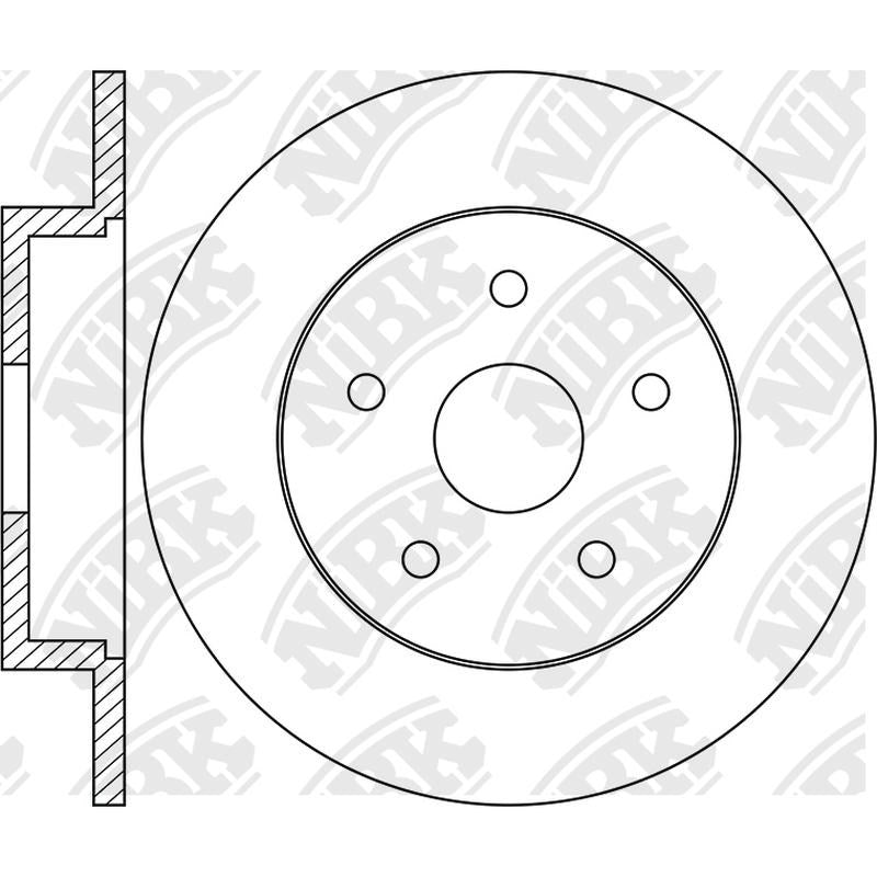 NIBK Rotor RN1159 331mm x 13.9min