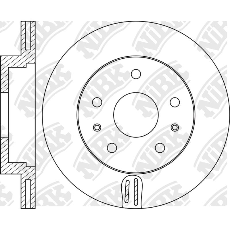 NIBK Rotor RN1165V 277mm x 20.9min