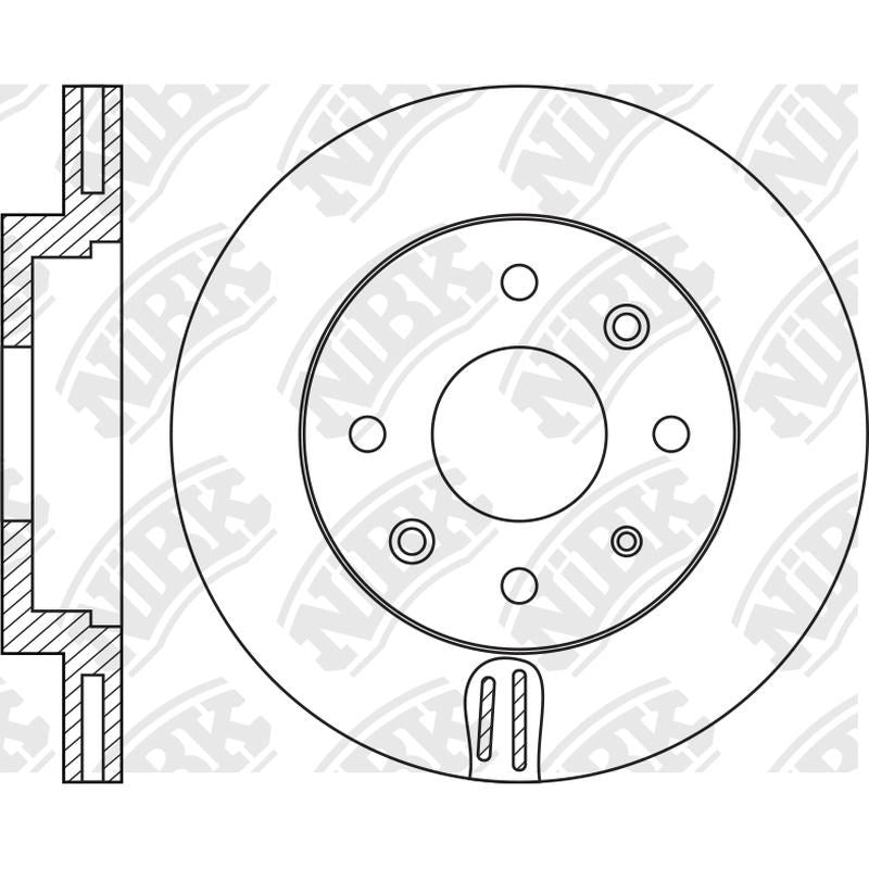 NIBK Rotor RN1166V 240mm x 20min