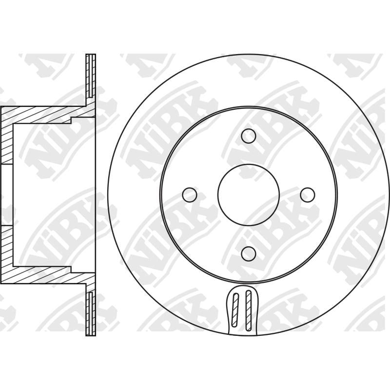 NIBK Rotor RN1173 240mm x 8min