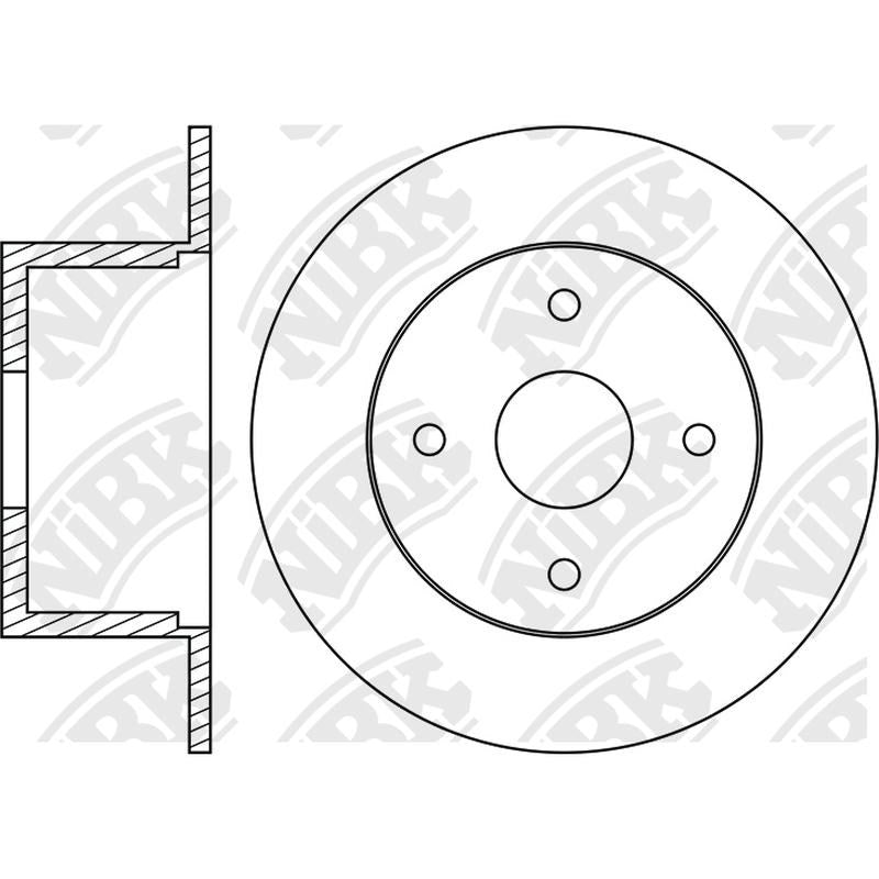 NIBK Rotor RN1173H 240mm x 8min