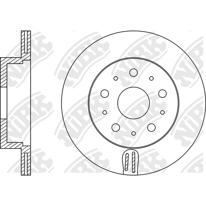 NIBK Rotor RN1181V 308mm x 20min