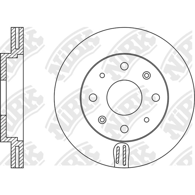NIBK Rotor RN1184V 276mm x 24min