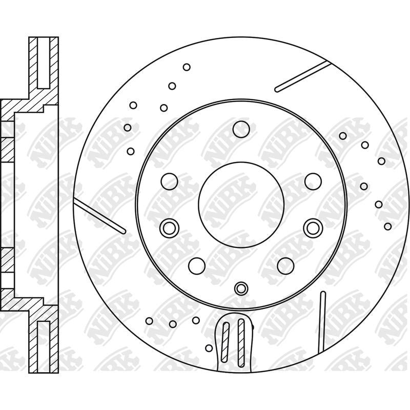 NIBK Rotor RN1195DSET 282.8mm x 25min