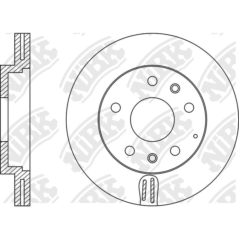 NIBK Rotor RN1195V 283mm x 23min