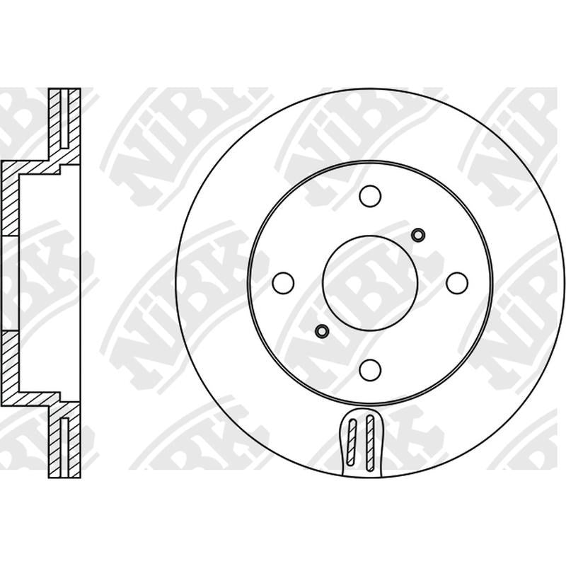 NIBK Rotor RN1205V 246mm x 20min