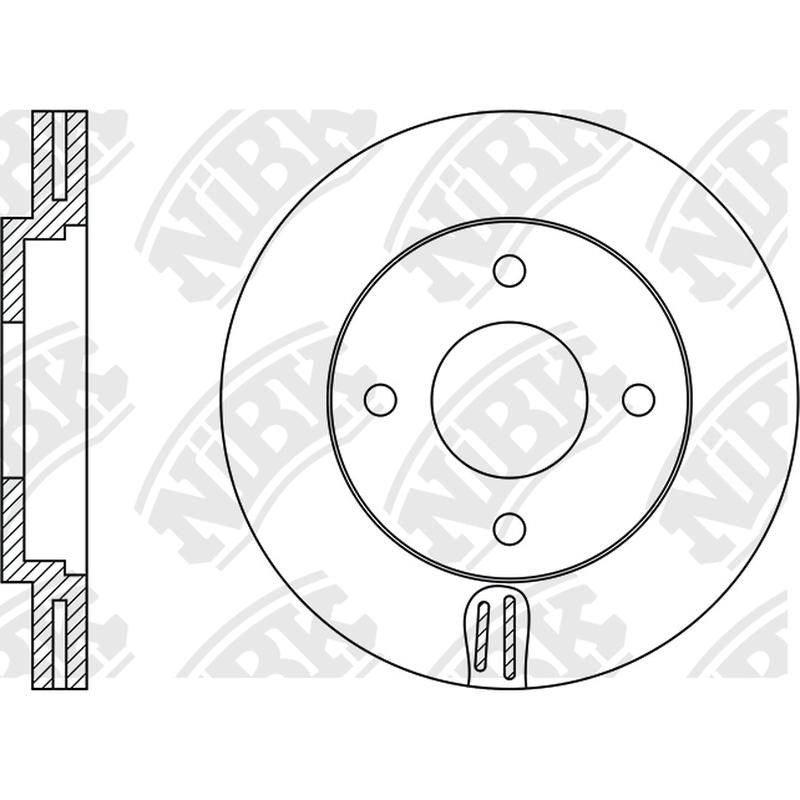 NIBK Rotor RN1212V 256mm x 24min