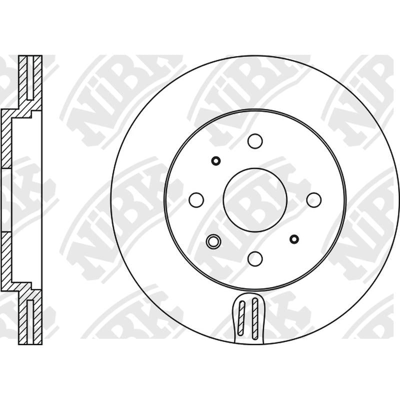 NIBK Rotor RN1214V 247mm x 20min
