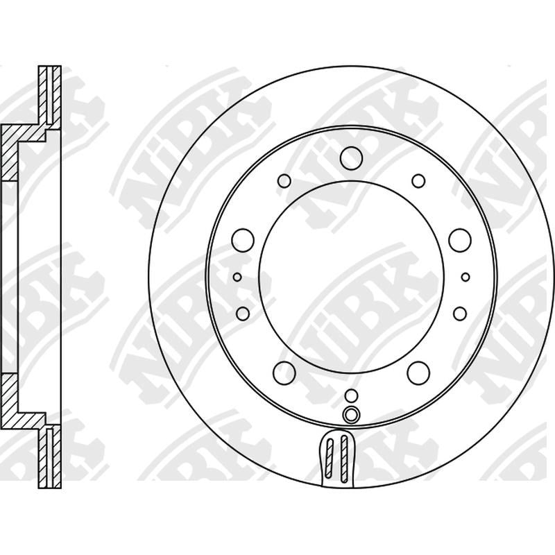 NIBK Rotor RN1215V 329mm x 18min