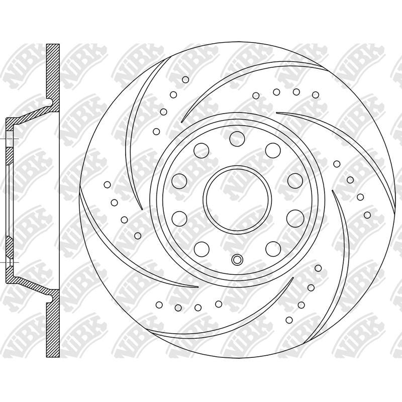 NIBK Rotor RN1227DSET 282mm x 12min