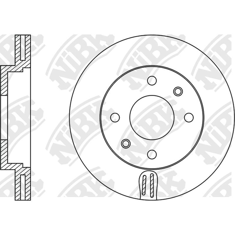 NIBK Rotor RN1230V 257mm x 24min