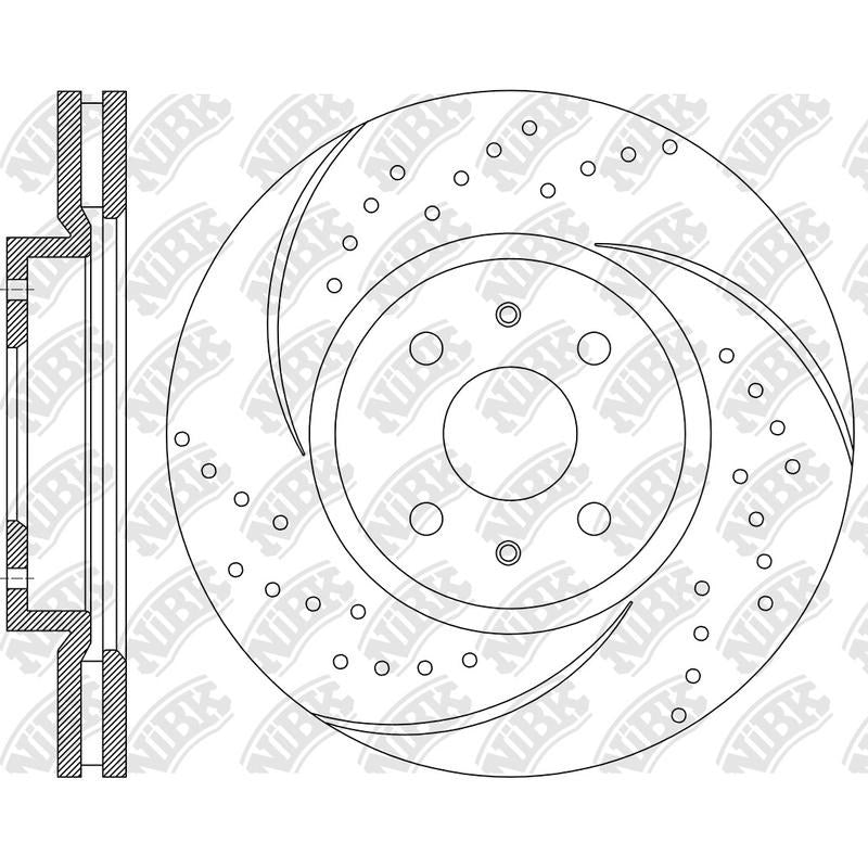 NIBK Rotor RN1237DR 276mm x 26min