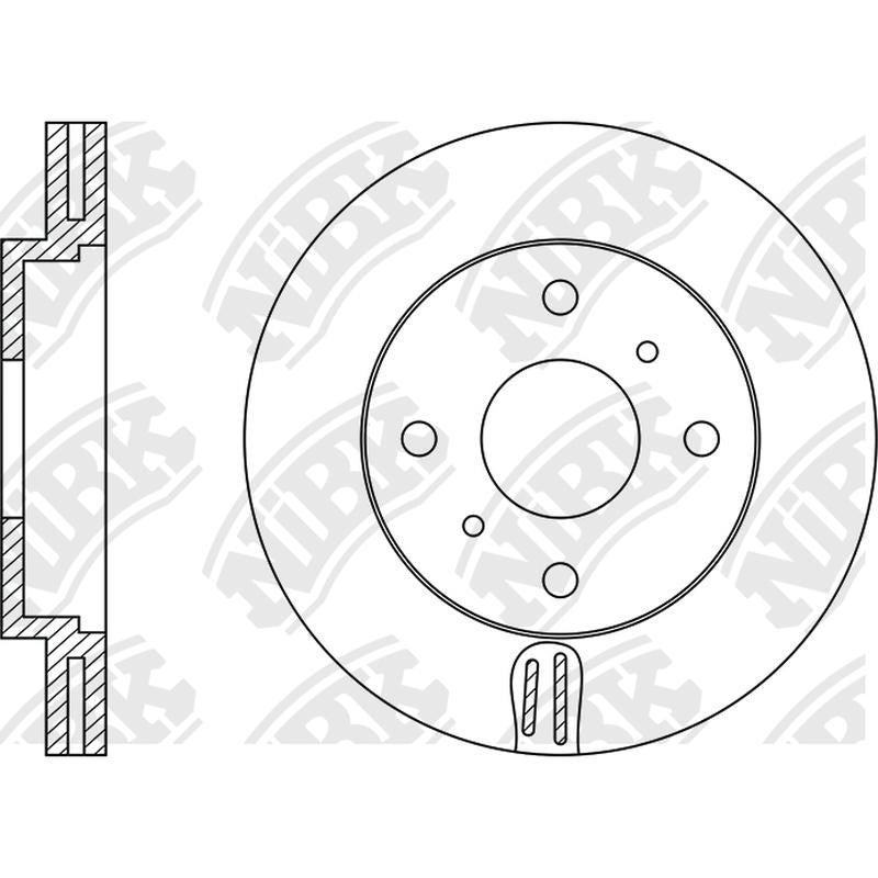 NIBK Rotor RN1237V 276mm x 26min