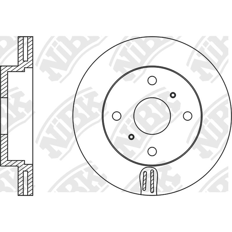 NIBK Rotor RN1250V 238mm x 22min