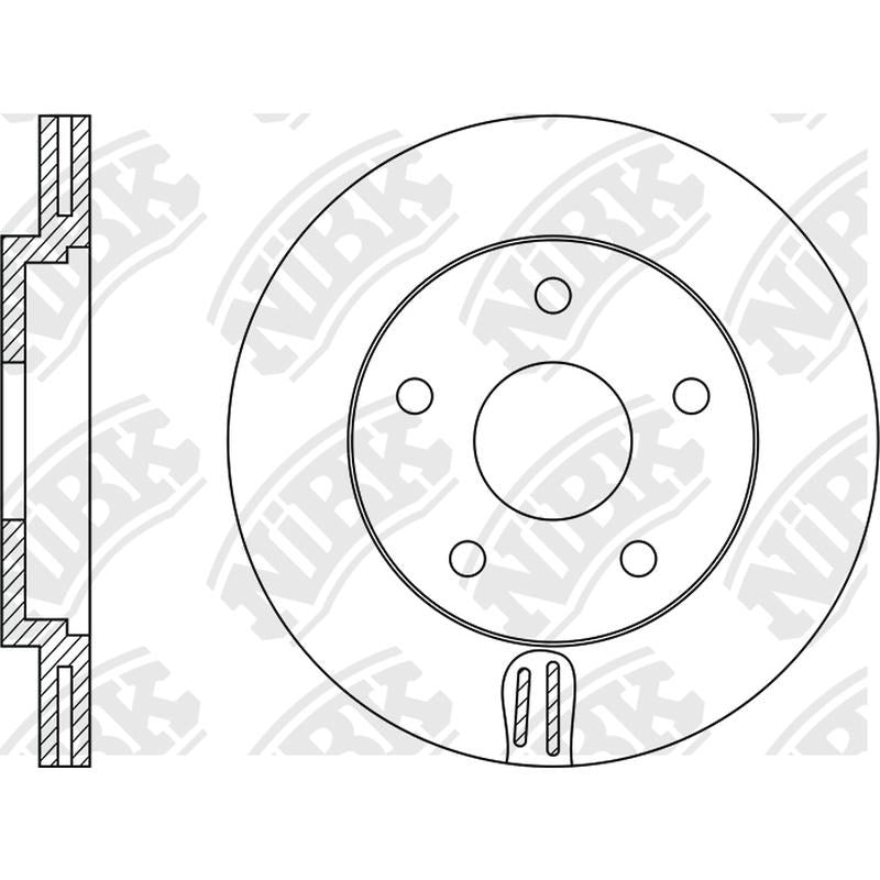 NIBK Rotor RN1256V 285mm x 22min
