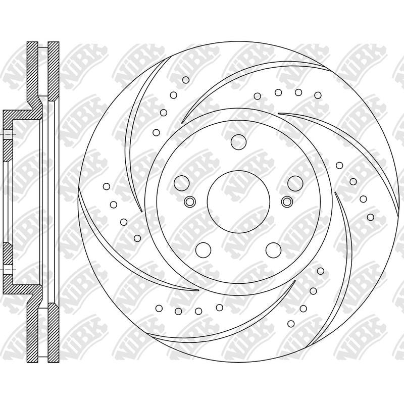 NIBK Rotor RN1258DSET 296mm x 28min
