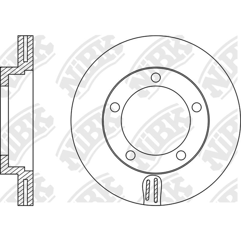 NIBK Rotor RN1263V 270mm x 24min