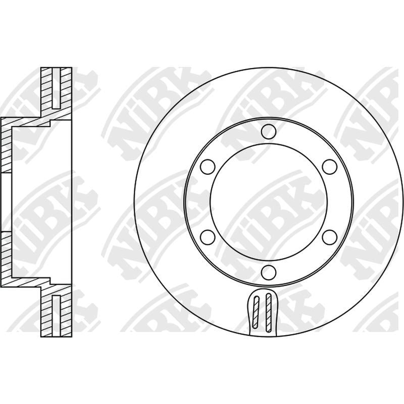 NIBK Rotor RN1265V 262mm x 30min