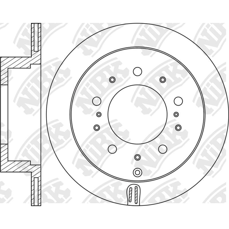NIBK Rotor RN1267V 345mm x 18min