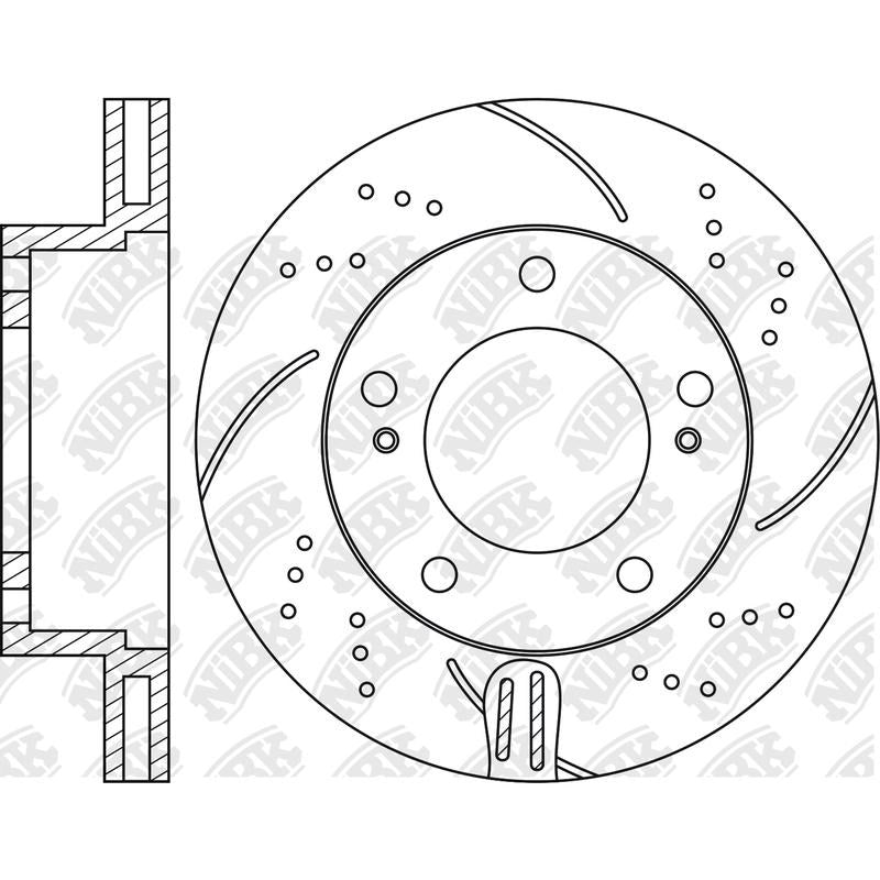 NIBK Rotor RN1268DSET 340mm x 32min