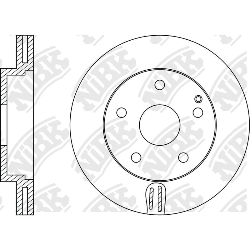 NIBK Rotor RN1270V 296mm x 28min