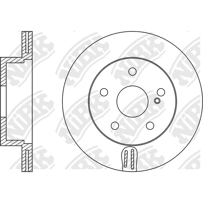 NIBK Rotor RN1272V 300mm x 22min