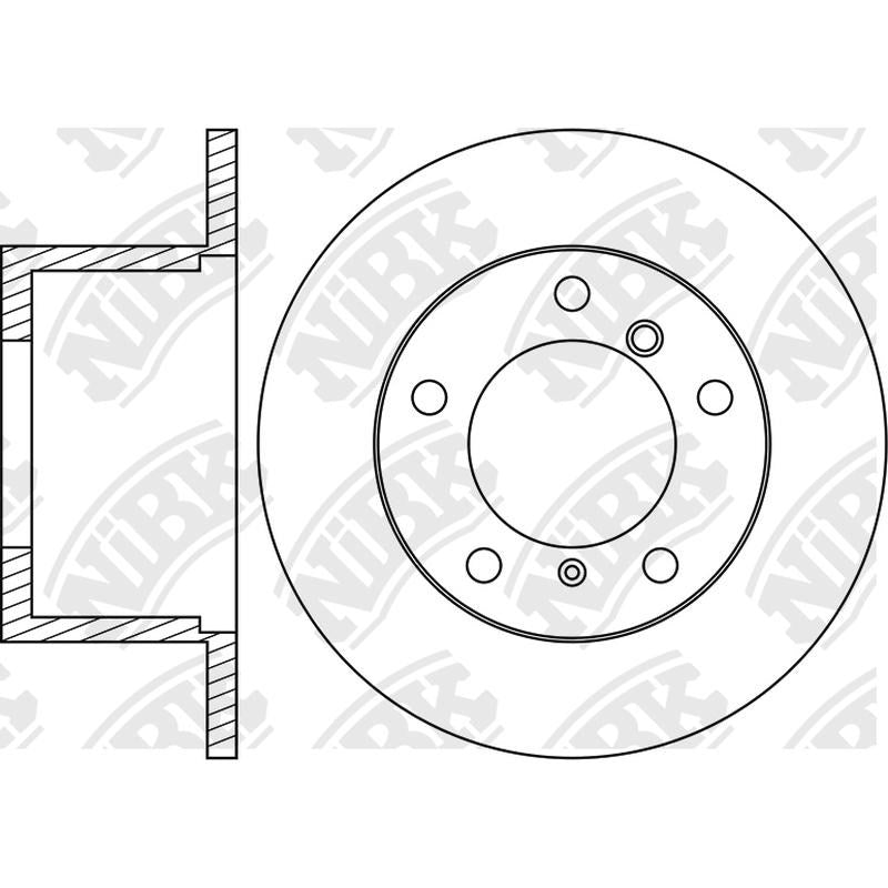 NIBK Rotor RN1274 258mm x 12min