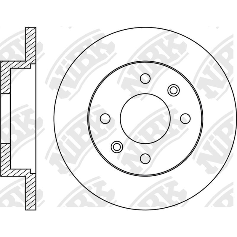 NIBK Rotor RN1275 234mm x 13min