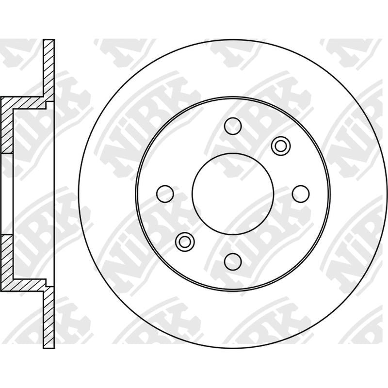 NIBK Rotor RN1277 258mm x 9min