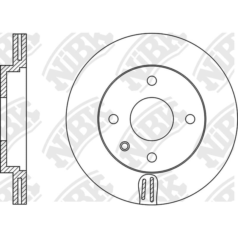NIBK Rotor RN1280V 256mm x 20min