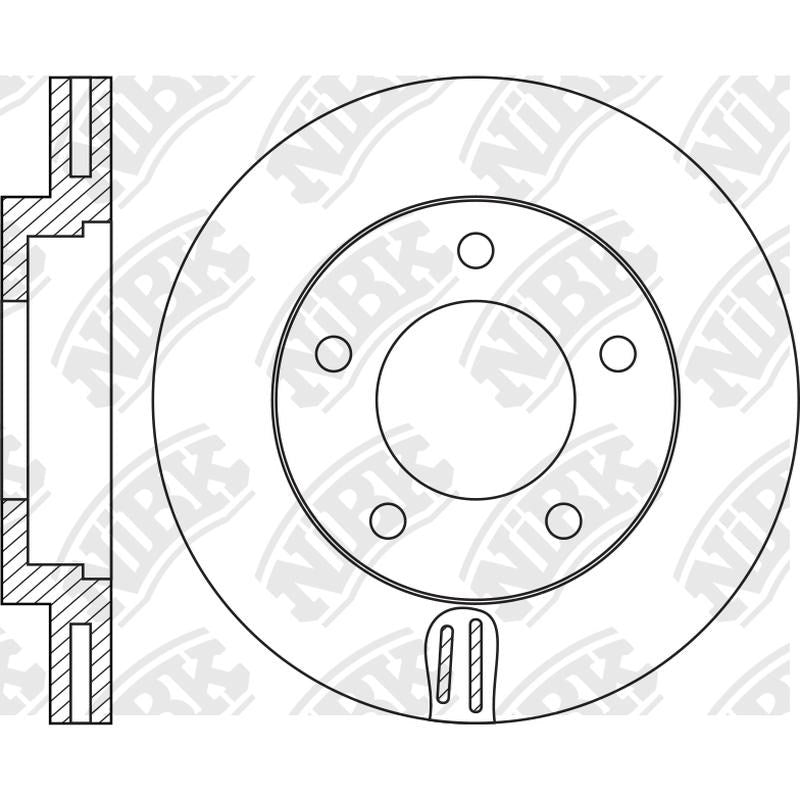 NIBK Rotor RN1293V 254mm x 24min