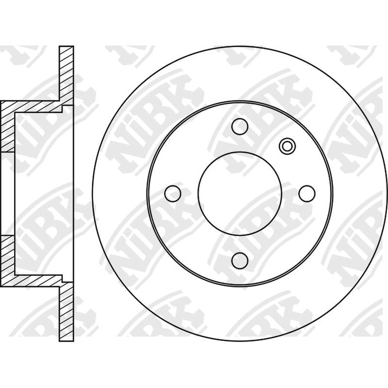 NIBK Rotor RN1294 251mm x 12min