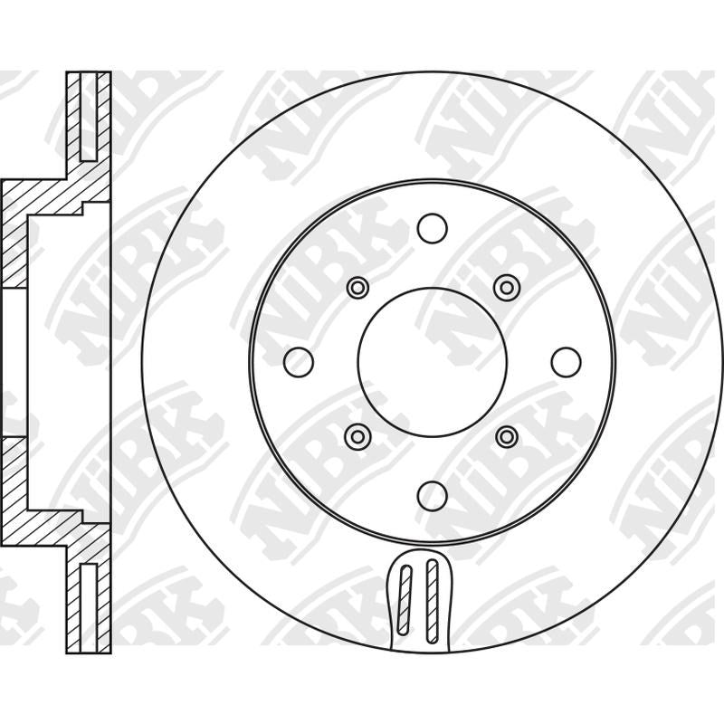 NIBK Rotor RN1296V 250mm x 19min
